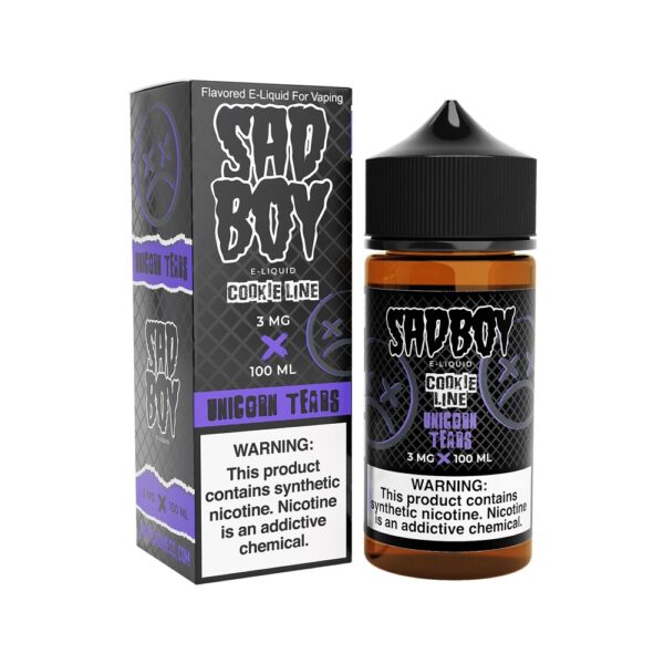 SADBOY 100ML JUICE 3MG COOKIE LINE - UNICORN TEARS