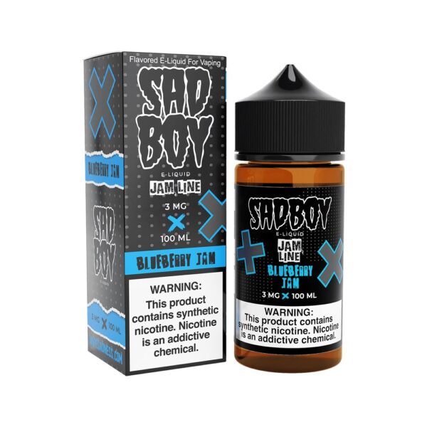 SADBOY 100ML JUICE 3MG JAM LINE - BLUEBERRY JAM