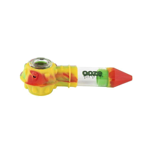 OOZE BOWSER SILICONE WATER PIPE - RASTA