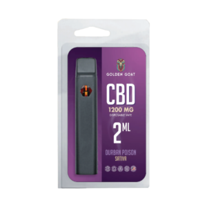 GOLDEN GOAT CBD 1200MG DISPOSABLE SATIVA – DURBAN POISON