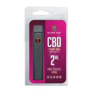 GOLDEN GOAT CBD 1200MG DISPOSABLE  HYBRID – PINK COOKIES