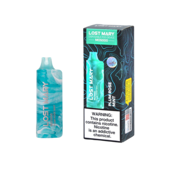 LOST MARY MO5000 5% NIC DISPOSABLE - PLUM ROSE MINT