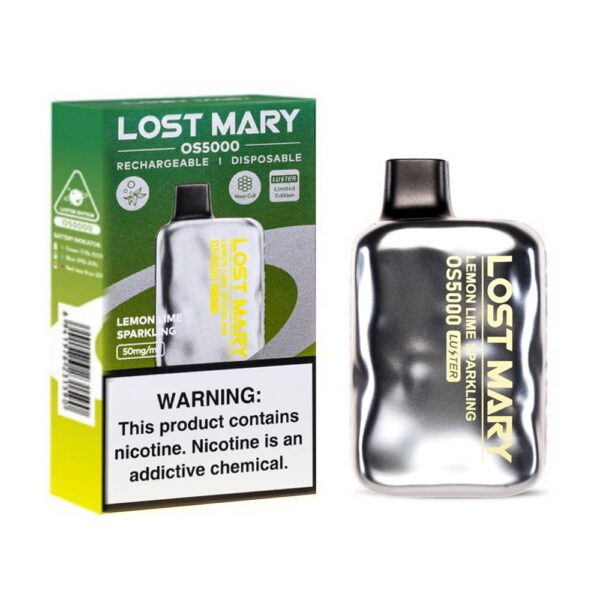 LOST MARY OS5000 5% SALT NIC DISPOSABLE - LEMON LIME