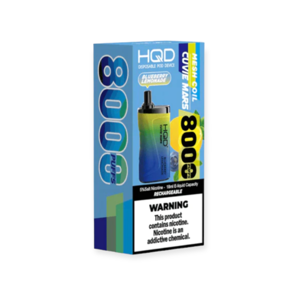 HQD CUVIE MARS 5% NIC DISPOSABLE - BLUEBERRY LEMONADE - Image 2