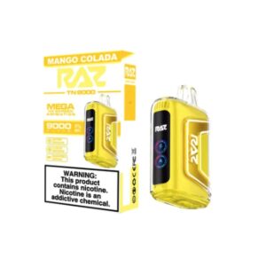 RAZ 5% NIC 9000PUFFS DISPOSABLE – MANGO COLADA