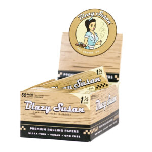 BLAZY SUSAN 1 1/4 UNBLEACHED ROLLING PAPERS