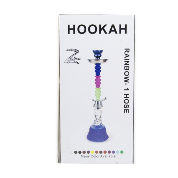 ZEBRA RAINBOW 1-HOSE HOOKAH - Image 2