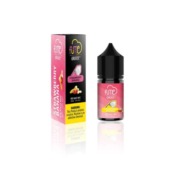 FUME 5% SALT NIC 30ML JUICE - STRAWBERRY BANANA - Image 2