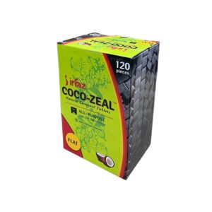 COCO ZEAL 120 PCS FLAT NATURAL CHARCOAL