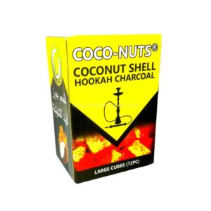 COCONUT SHELL CUBE 72 PCS HOOKAH CHARCOAL