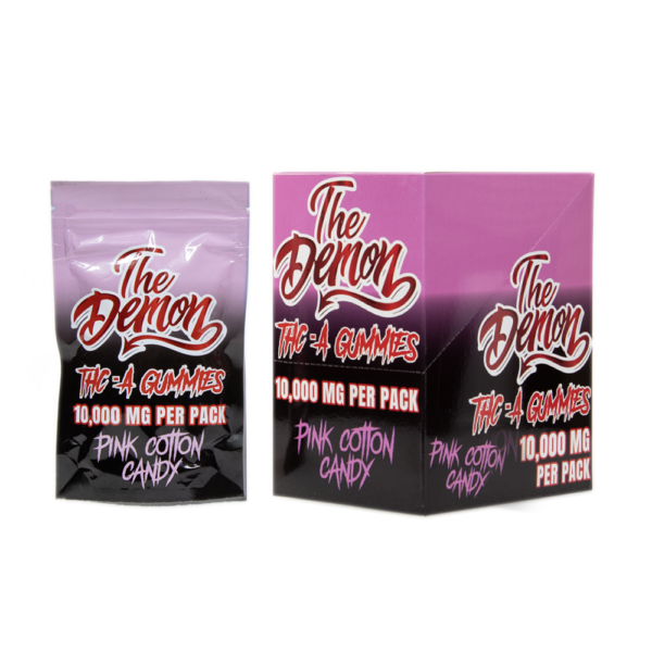 THE DEMON 10000MG THCA GUMMIES - PINK COTTON CANDY
