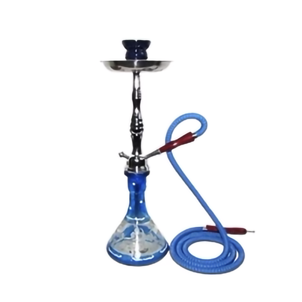 ZEBRA CLOUD 1HOSE 19" HOOKAH - BLUE