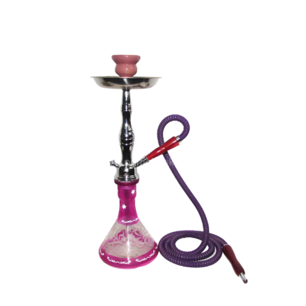 ZEBRA CLOUD 1HOSE 19" HOOKAH - PINK