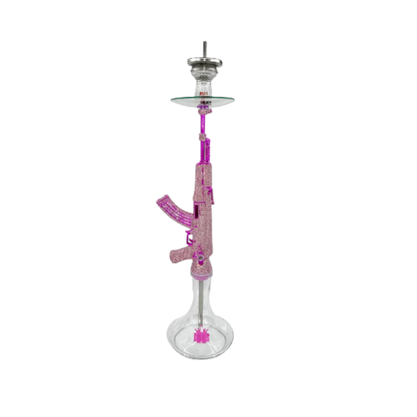 MOB HOOKAH 34" AK-47 SWAROVSKI  - PINK