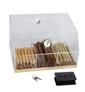 HUMIDOR TABLE TOP- CLEAR