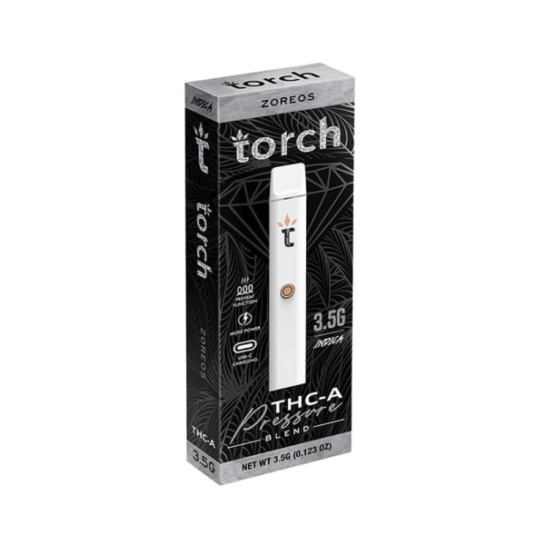 TORCH  PRESSURE BLEND 3.5G THCA DISPOSABLE INDICA - ZOREOS