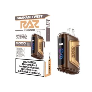 RAZ 5% NIC 9000PUFFS DISPOSABLE – GRAHAM TWIST