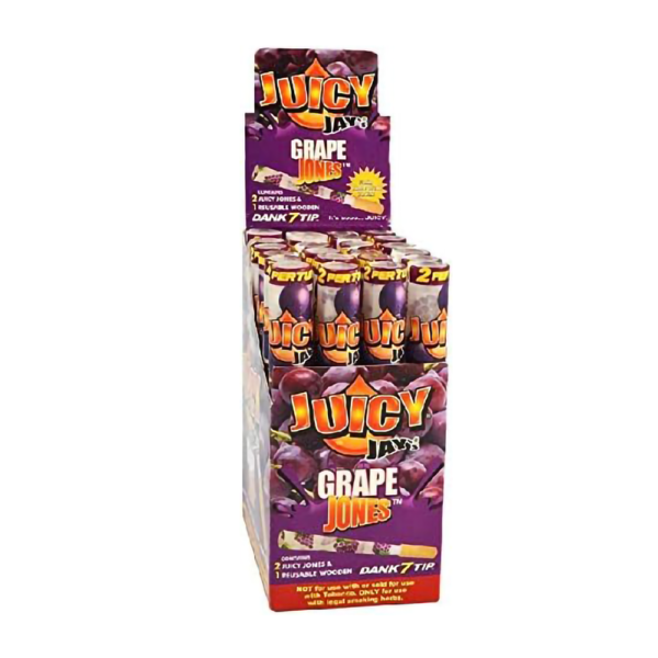 JUICY JAYS 001 CONE W/ WOODEN TIP  - GRAPE JONES