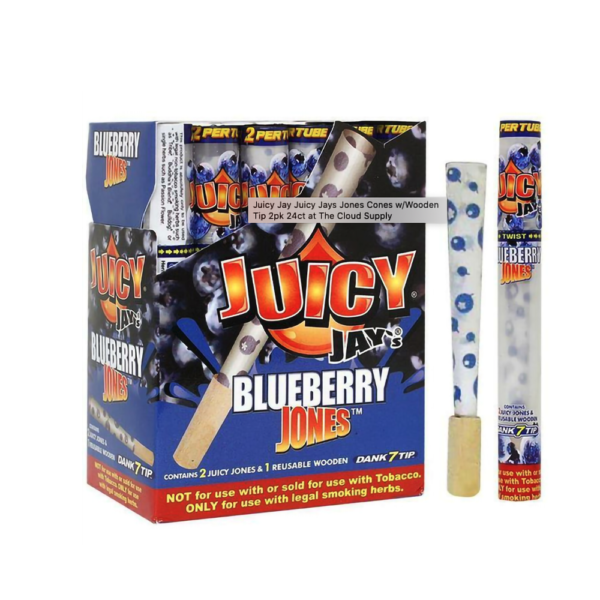 JUICY JAYS 999 CONE W/ WOODEN TIP  - BLUEBERRY JONES