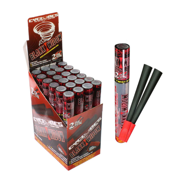 CYCLONES HEMP CONES - BLACK WIDOW