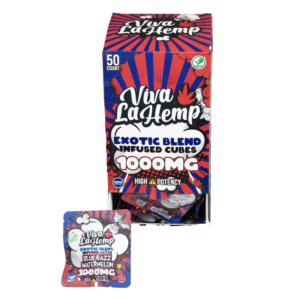 VIVA LA HEMP EXOTIC BLEND 1000MG 2CT GUMMIES – BLUE RAZZ WATERMELON