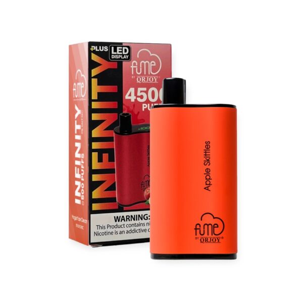 FUME INFINITY PLUS 5% SALT NIC DISPOSABLE - APPLE SKITTLES