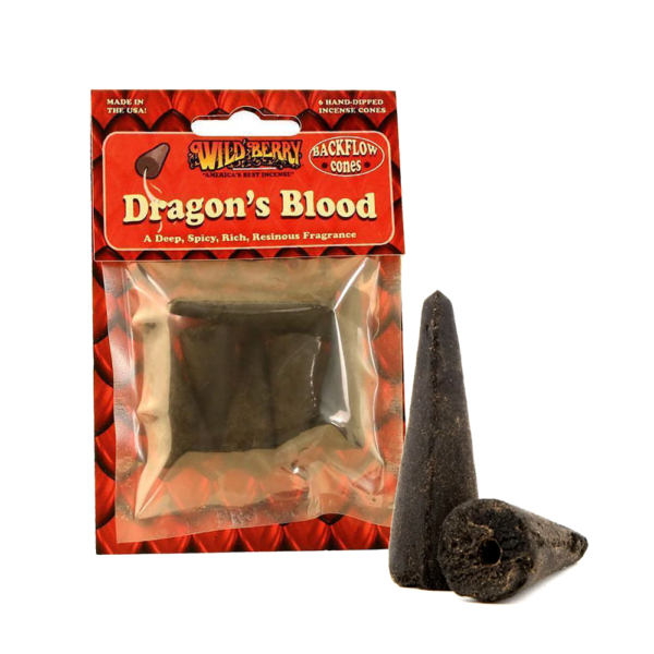 WILD BERRY INCENSE PACKAGED BACKFLOW CONES - DRAGON BLOOD