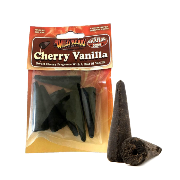 WILD BERRY INCENSE PACKAGED BACKFLOW CONES - CHERRY VANILLA