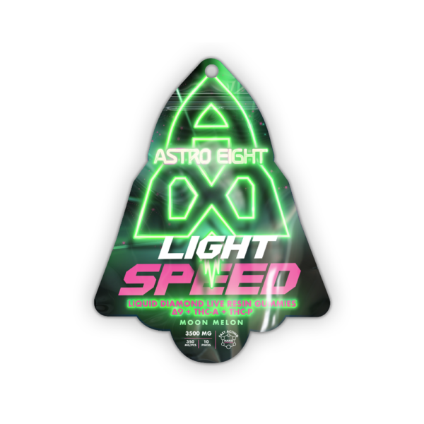 ASTRO EIGHT NANO LIGHTSPEED LIQUID DIAMOND LIVE RESIN 3500MG GUMMIES - MOON MELON