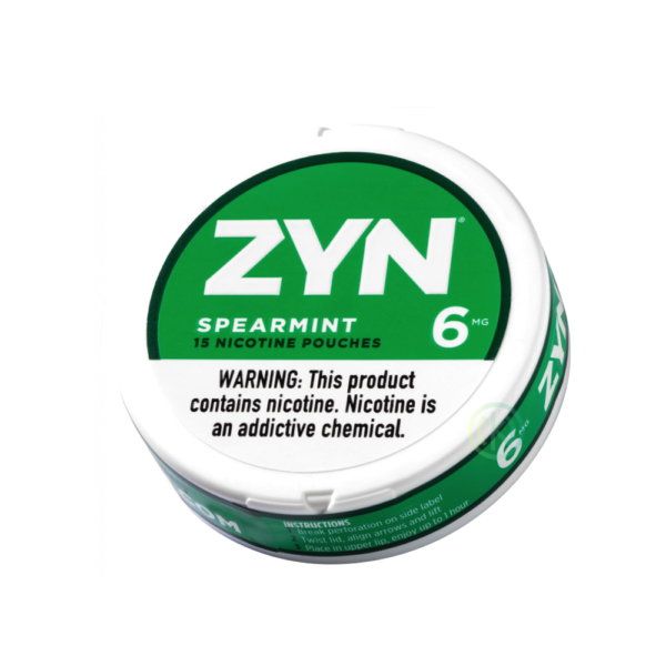 ZYN  NICOTINE 6MG POUCHES - SPEARMINT