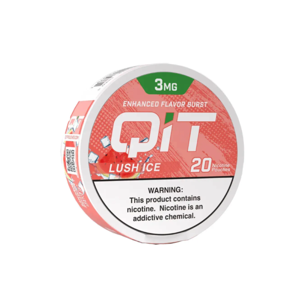 QIT  NICOTINE 3MG POUCHES - LUSH ICE