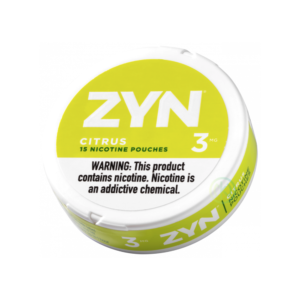 ZYN  NICOTINE 3MG POUCHES – CITRUS