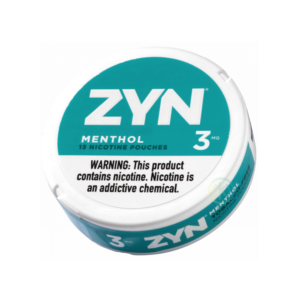 ZYN  NICOTINE 3MG POUCHES – MENTHOL