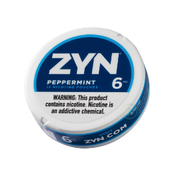 ZYN  NICOTINE 6MG POUCHES - PEPPERMINT