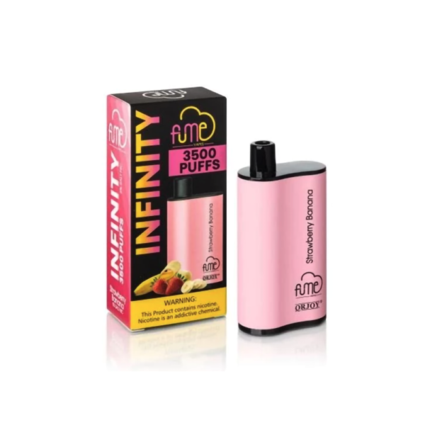 FUME INFINITY PLUS 5% SALT NIC DISPOSABLE - STRAW BANANA