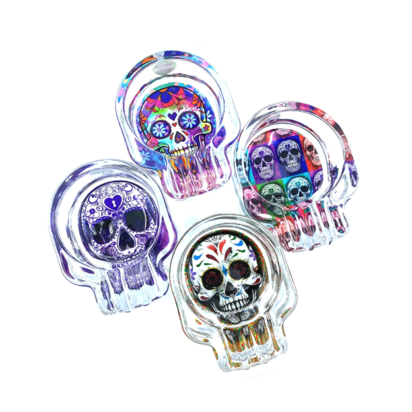 SMOKE ZILLA SKULL GLASS ASHTRAY - Image 2