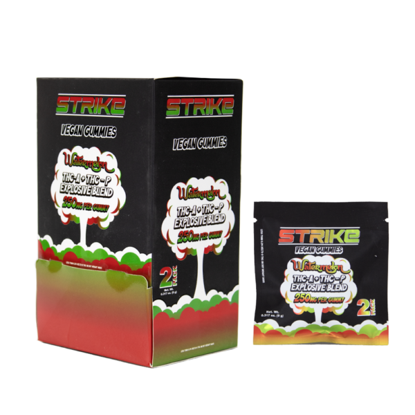 STRIKE THCA/THCP BLEND 250MG VEGAN 2CTS GUMMIES - WATERMELON