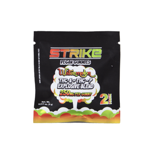 STRIKE THCA/THCP BLEND 250MG VEGAN 2CTS GUMMIES - WATERMELON - Image 2