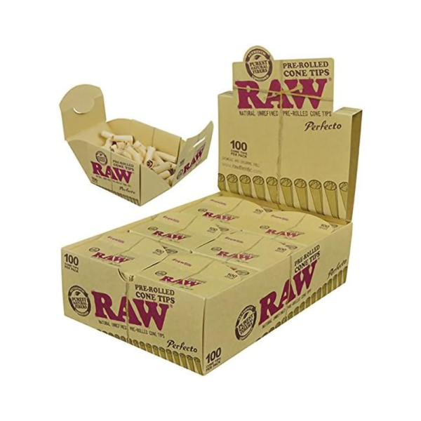 RAW PREROLLED PERFECTO CONICAL TIPS