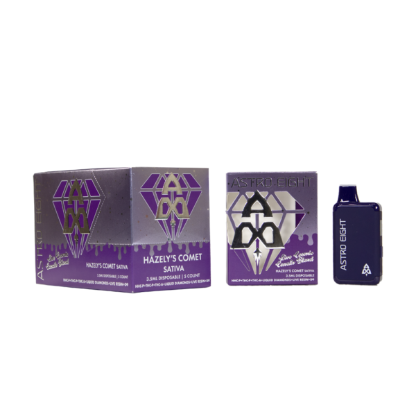 ASTRO EIGHT LIVE COSMIC CARATS BLEND  3.5G DISPOSABLE - HAZELY'S COMET