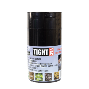 TIGHT VAC TV4 12OZ CONTAINER -BLACK CAP/BLACK