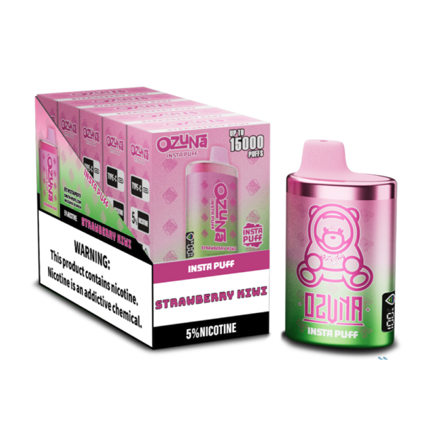 OZUNA INSTA 5% NIC 15000PUFFS DISPOSABLE - STRAW KIWI