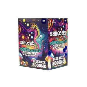 SHROOMZ THC 5000MG GUMMIES – BLUE RAZZ
