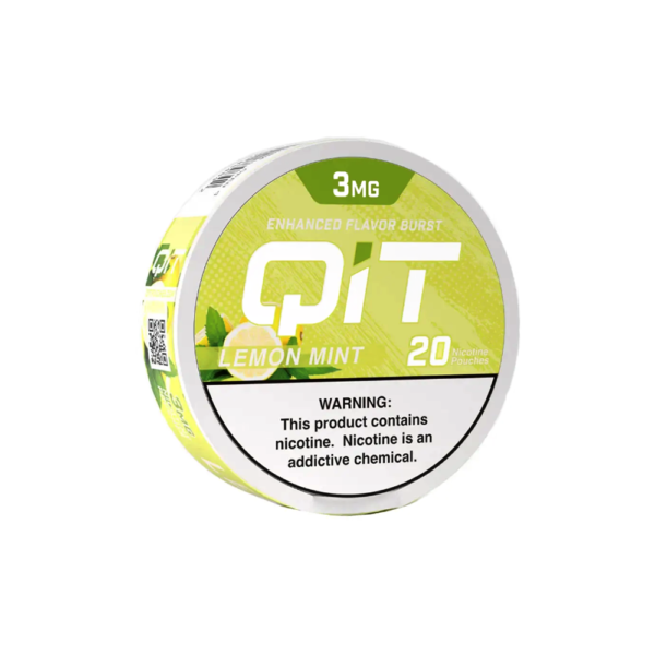 QIT  NICOTINE 3MG POUCHES - LEMON MINT