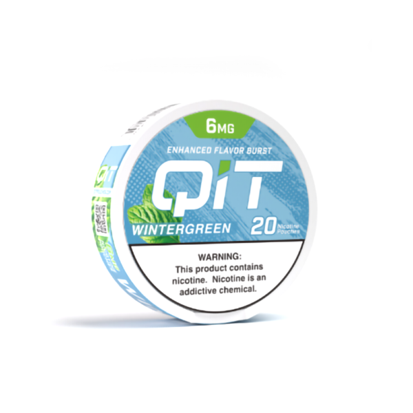 QIT  NICOTINE 6MG POUCHES - WINTERGREEN