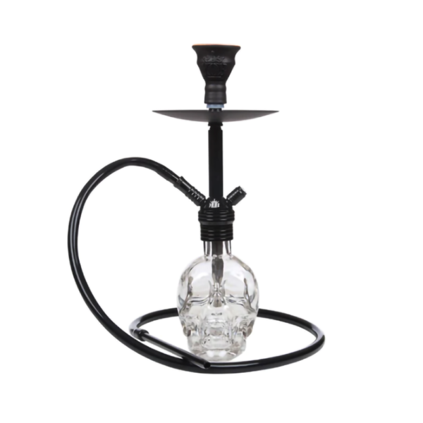 MOB HOOKAH 19" SKULL - BLACK CLEAR - Image 2
