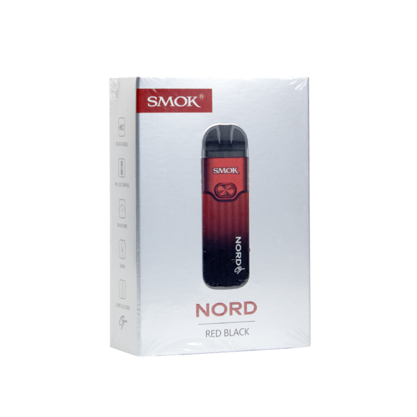 SMOK NORD GT 2500mAh STARTER KIT W/ 5ML REFILLABLE POD - RED BLACK