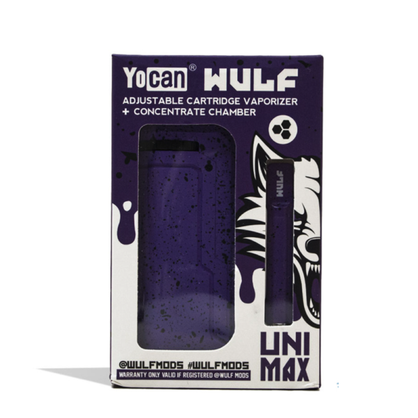 YOCAN X WULF UNI 650mAh VAPE KIT- PURPLE BLACK SPATTER