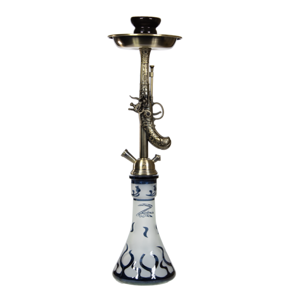 ZEBRA WILDWEST 1 HOSE 29" HOOKAH - BLACK