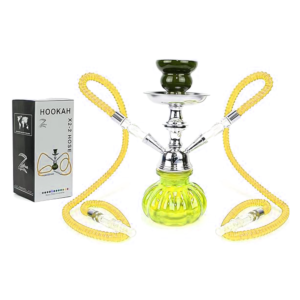 ZEBRA X2 2HOSES PUMPKIN HOOKAH – YELLOW